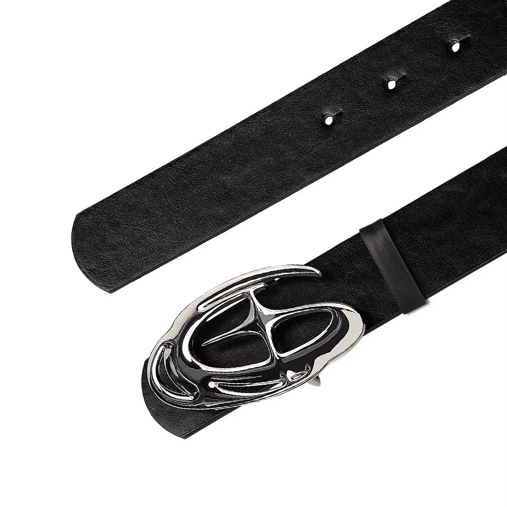 Ceinture Punk à boucle d'aiguille en alliage géométrique pour hommes et femmes, accessoire tendance 