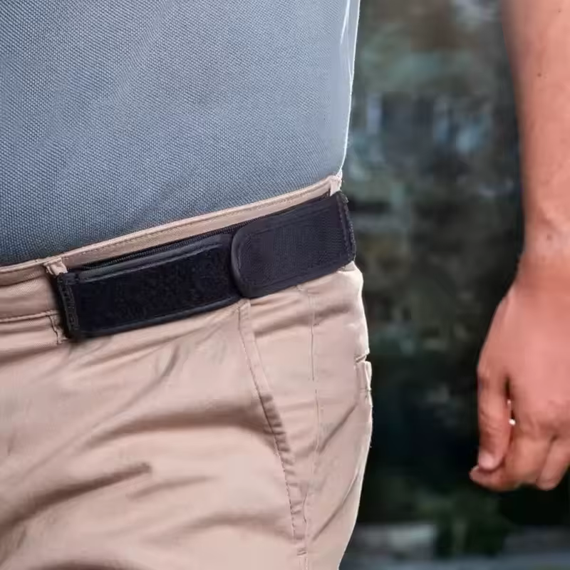 Ceinture élastique unisexe sans boucle, avec ceinture élastique invisible réglable, pour un usage dé