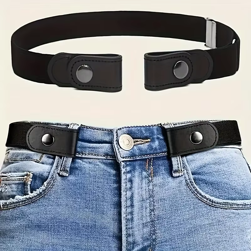 Ceinture sans boucle pour pantalons en Jean, robes, ceinture de taille élastique extensible sans bou