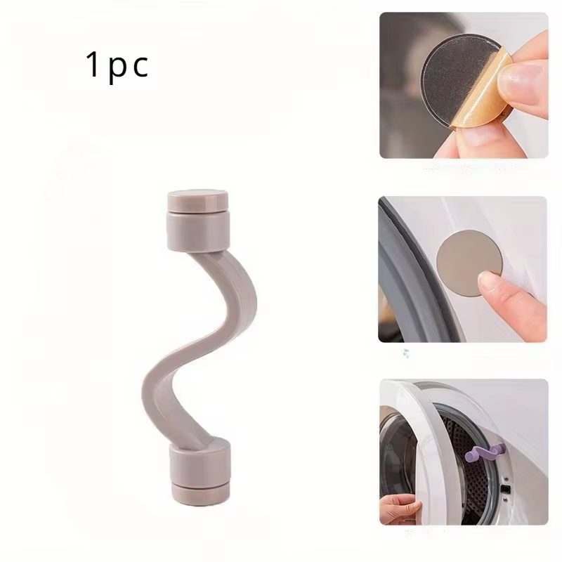 1 serrure de sécurité pour porte de buanderie - ventilée et anti-moisissure, clip de protection pour