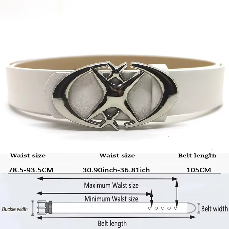 Y2K Punk gothique ceinture femmes ceinture pour jean ceintures pour femmes rose blanc noir ceinture 