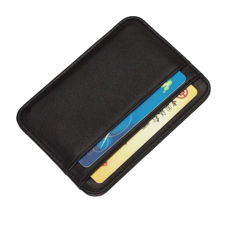 Porte-cartes en cuir véritable, portefeuille de luxe pour cartes, porte-cartes de visite, portefeuil