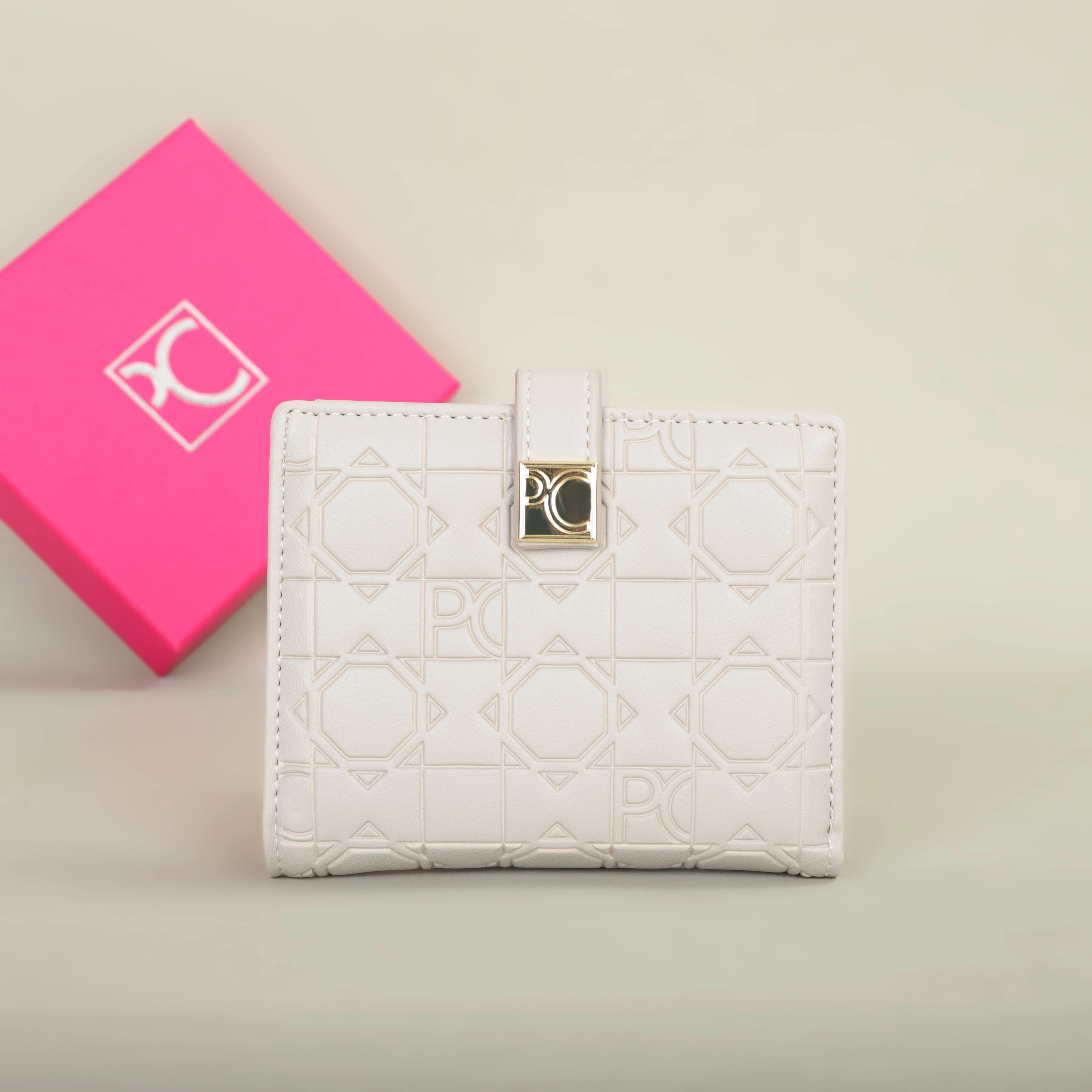 Portefeuille PG PATSY GARIS, classique et rétro, pour femme, universel, imprimé lettres, sac à carte
