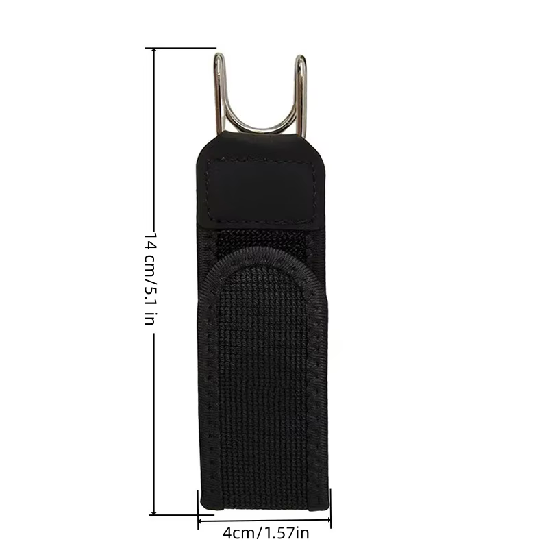 Ceinture unisexe tendance 2026 sans boucle, noire, extensible, en Velcro, avec crochet métallique, f