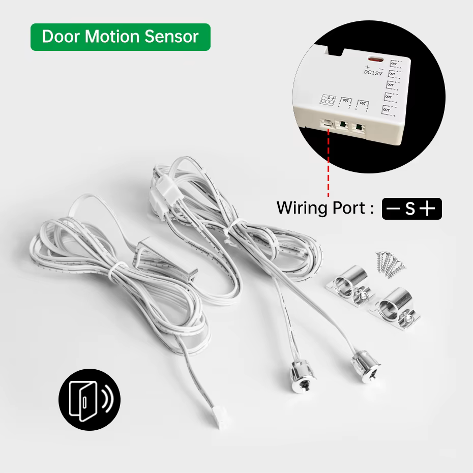 Interrupteur à capteur LED pour armoire DC12-24V, port Dupont, détection tactile/PIR/double porte/mo