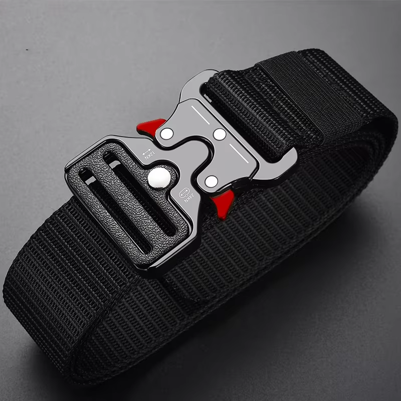 Véritable ceinture tactique à dégagement rapide, ceinture militaire d'extérieur en Nylon véritable s