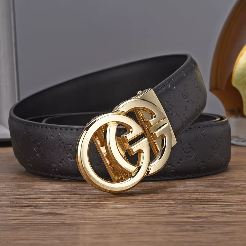 Ceinture de luxe pour hommes, en cuir de haute qualité, de marque célèbre, pour affaires, avec boucl