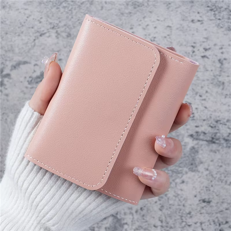 Petits portefeuilles mignons pour femmes, porte-cartes de crédit pour filles, porte-monnaie en cuir