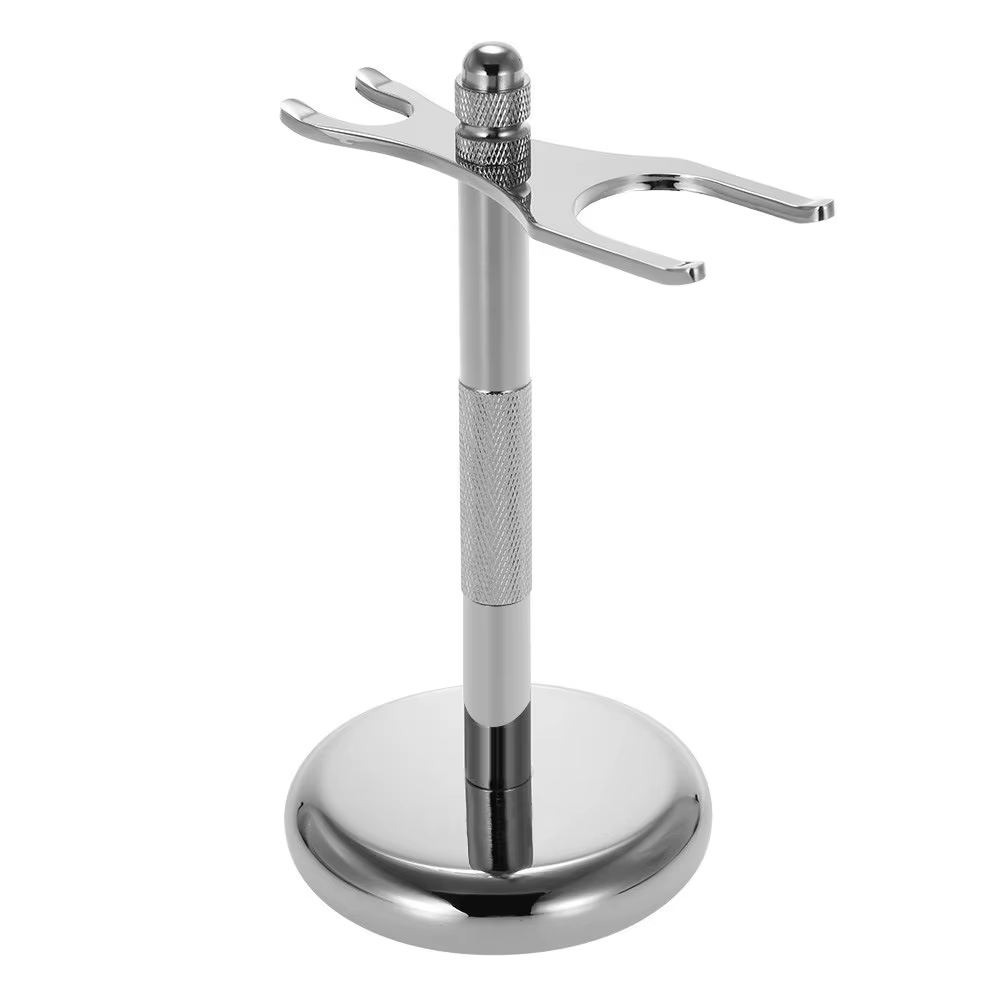Support de rasoir pour homme en acier inoxydable, support pour brosse à raser, support pour rasoir d