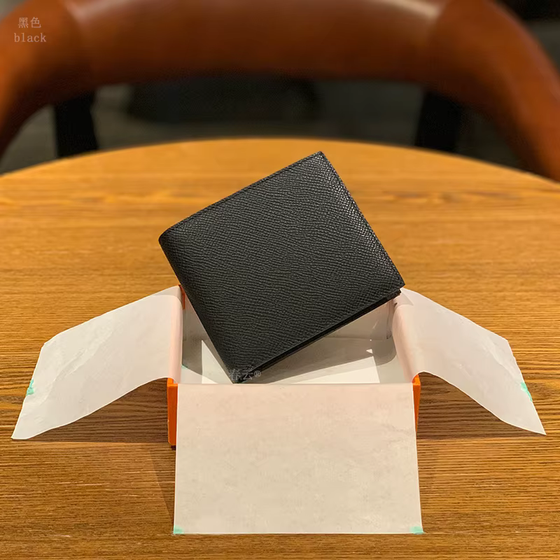 Portefeuille de luxe en cuir véritable avec lettres personnalisées pour hommes et femmes, pliable, c