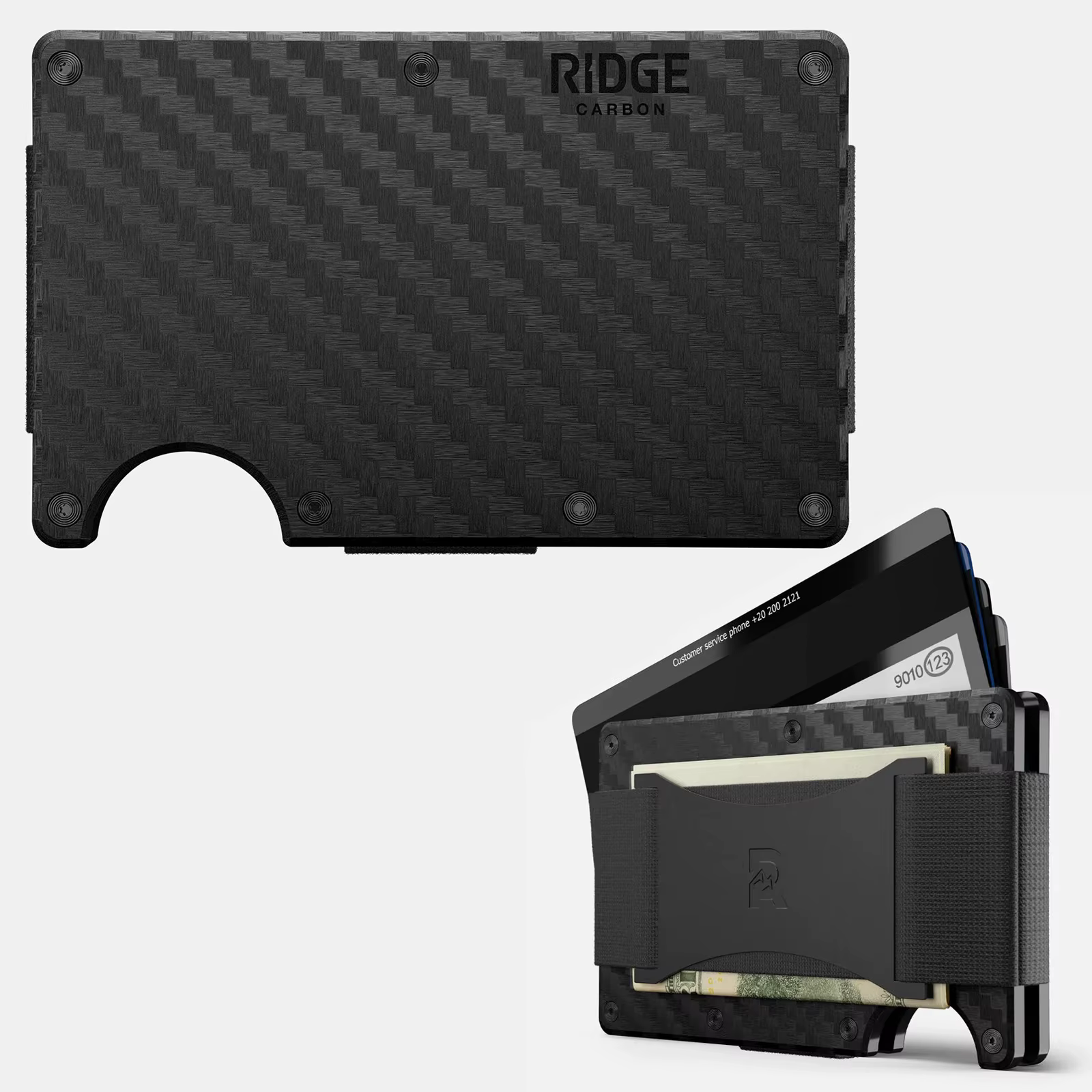 The Ridge Wallet pour hommes – Portefeuilles de poche avant protégés par RFID, portefeuille compact