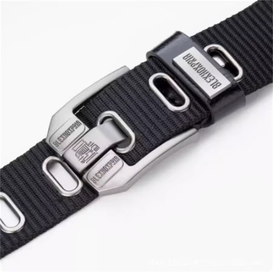 Ceinture à boucle ardillon pour hommes, ceinture en toile, ceinture en Nylon à la mode, ceinture en