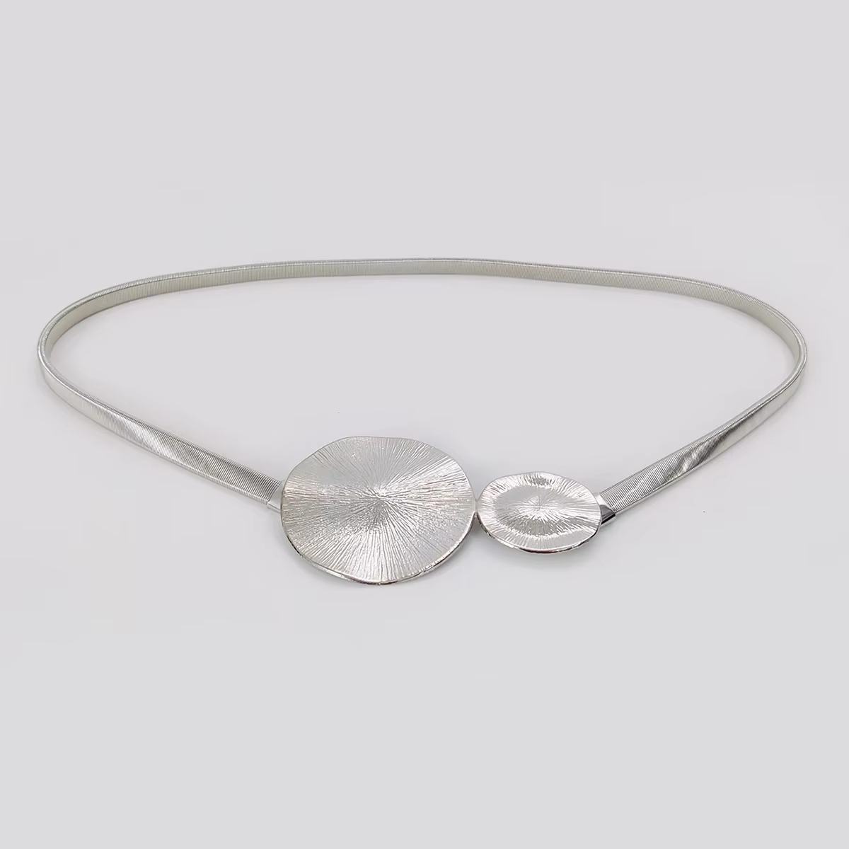 Ceinture à chaîne dorée pour femmes, élastique, pour robe, en métal argenté, accessoire de luxe Y2k