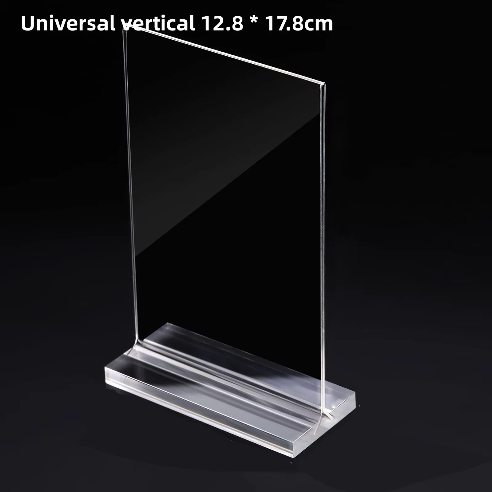 Support de panneau en acrylique transparent, 1 pièce, présentoir de Menu de Table sur pied, panneau 