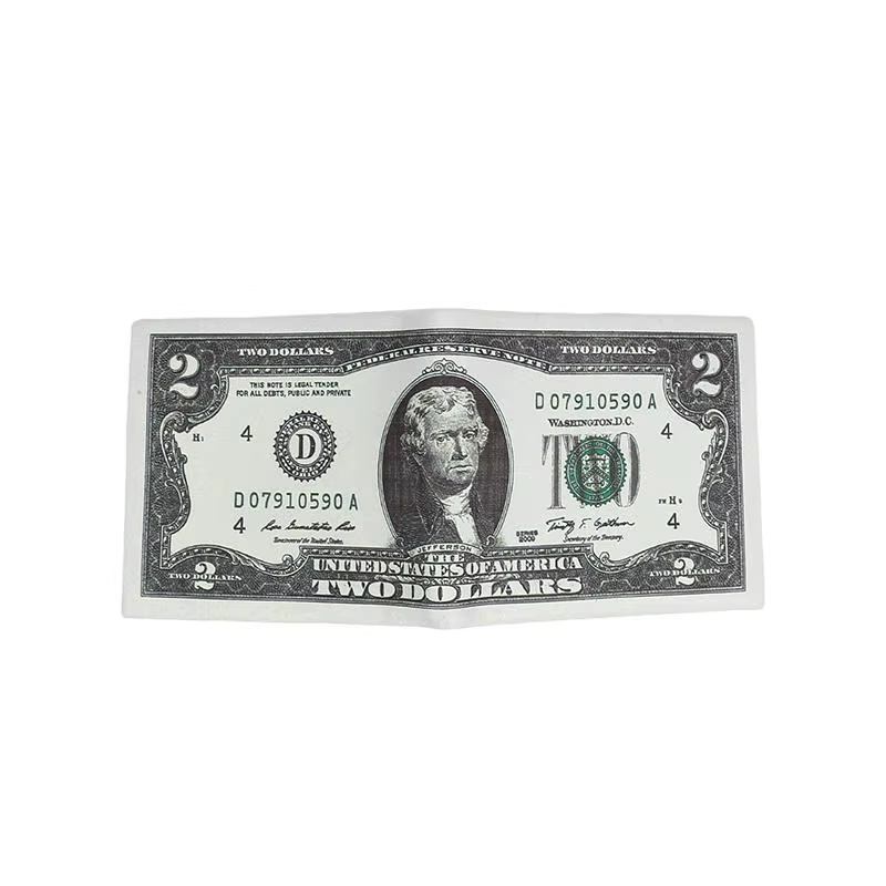 Portefeuilles pour hommes avec motif de Dollar américain portefeuille en cuir PU pour hommes avec po