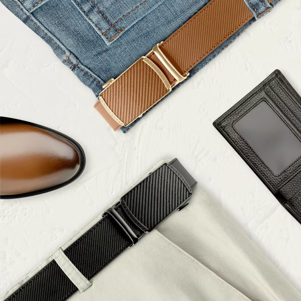 Hommes ceintures en cuir taille sangle mâle automatique boucle ceinture hommes haute qualité ceintur