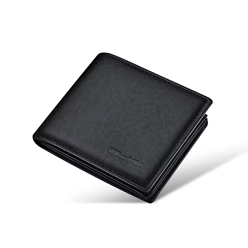Portefeuille en cuir pour hommes, porte-cartes court à la mode, sac à cartes de loisirs personnalisé