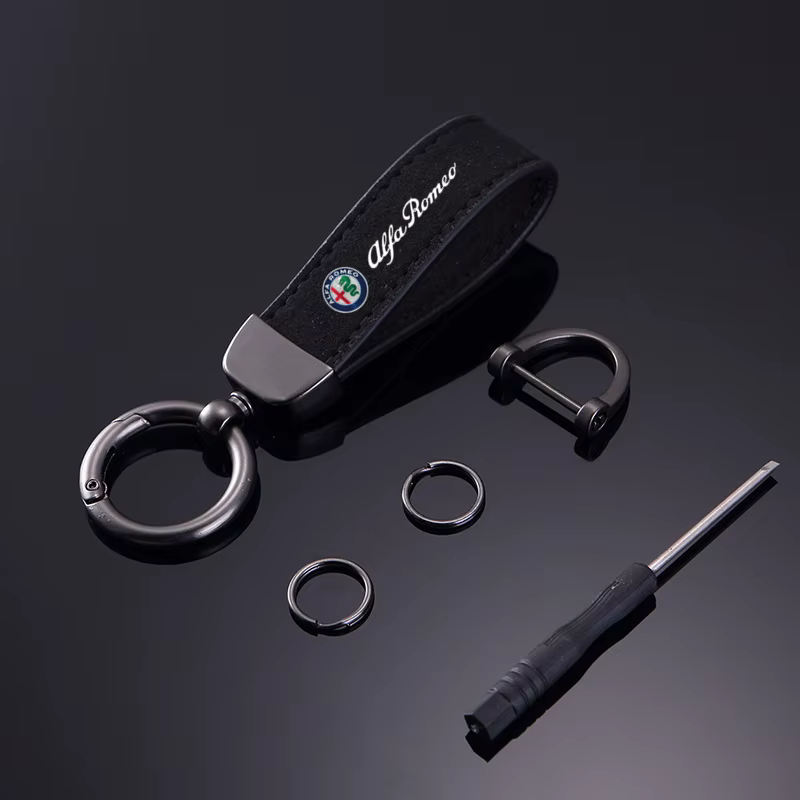 Porte-clés de voiture en daim Kaychain, pendentif, cadeaux haut de gamme pour Alfa Romeo Giulietta M