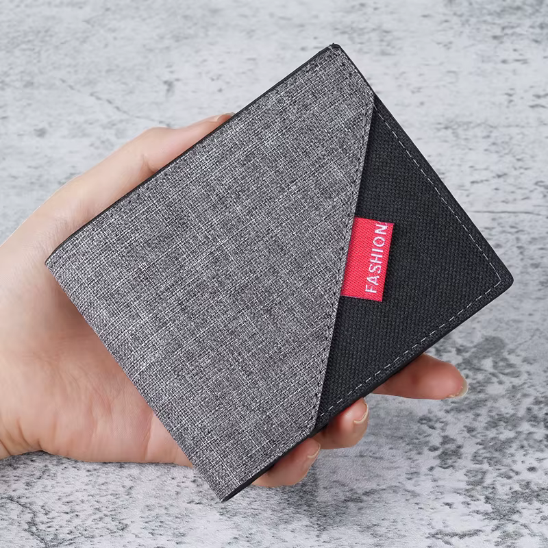 Portefeuille compact pour homme, nouveau style 2026, avec porte-cartes intégré et pince à billets, p