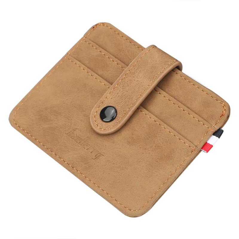 Porte-cartes fin en cuir PU pour hommes, porte-cartes de crédit, avec nom gravé, de bonne qualité, p