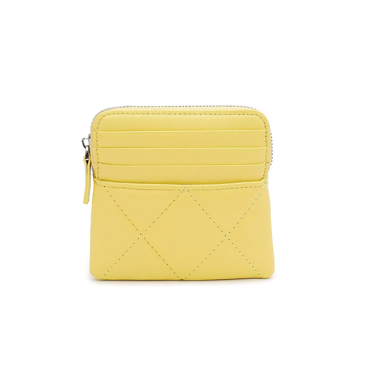 SC – petit portefeuille matelassé en peau de mouton pour femmes, porte-cartes multi-fentes, sac d'ar