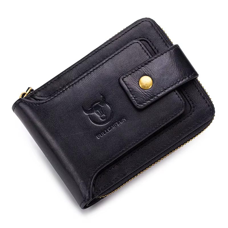 BULLCAPTAIN marque hommes portefeuille en cuir véritable sac à main mâle Rfid portefeuille multifonc