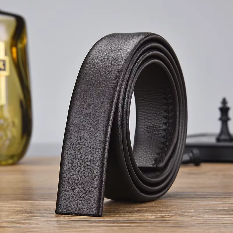 100 120 130 140 150 160 170 180cm ceinture automatique sans boucle hommes largeur 3.5cm sans boucle 