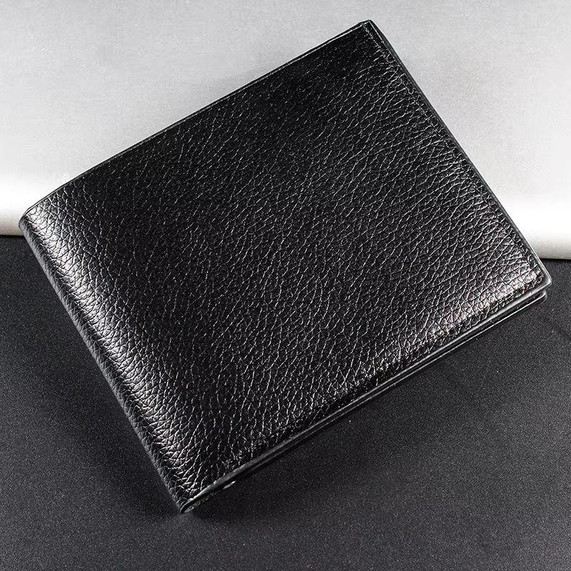 Portefeuille Homme en Cuir Artificiel Premium Portefeuille Court Noir pour Homme Produit Premium Por