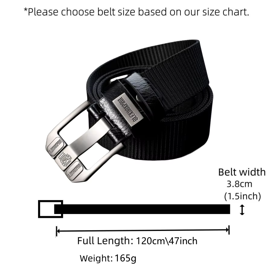 Ceinture à boucle ardillon pour hommes, ceinture en toile, ceinture en Nylon à la mode, ceinture en
