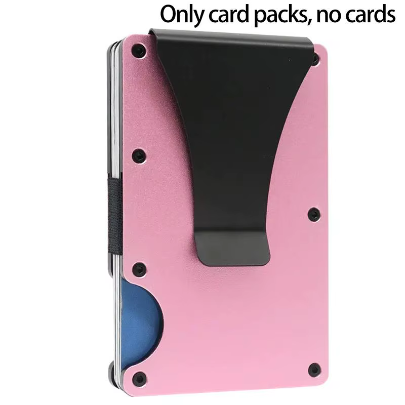 Portefeuille minimaliste pour hommes et femmes - Portefeuille fin anti-RFID, résistant aux rayures,