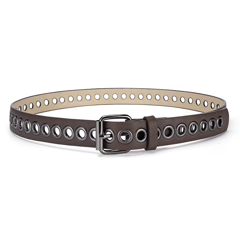 Ceinture en cuir fine et décorative sans trous – Ceinture tendance et polyvalente pour tous les jour