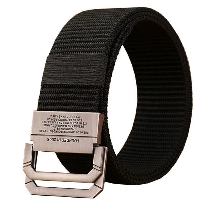 Hommes ceinture en Nylon sangle tissu tactique armée toile décontracté mode luxe concepteur jean cei