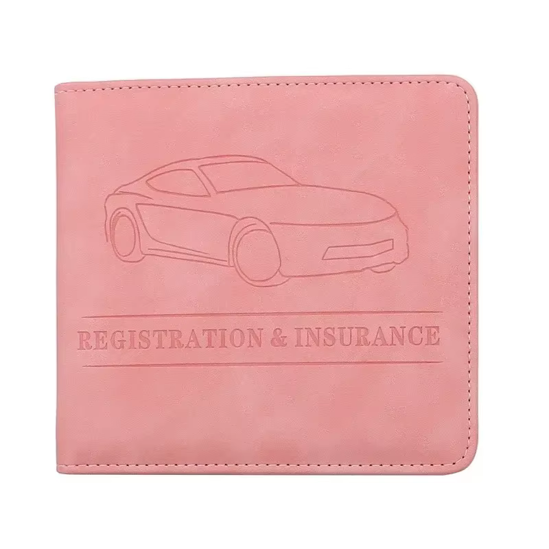 Porte-carte d'assurance et de permis de conduire d'enregistrement de voiture-boîte à gants de véhicu
