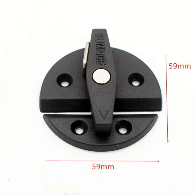 Verrou de trappe de caravane, loquet de porte de toilette de camping-car, serrure ronde pour camping