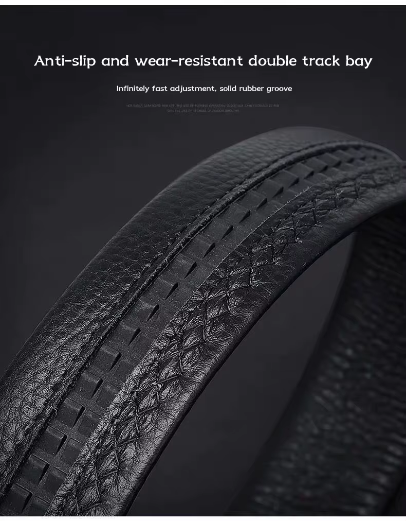 Ceinture en cuir de vache, ceinture en cuir pour hommes, boucle automatique, couche supérieure pour