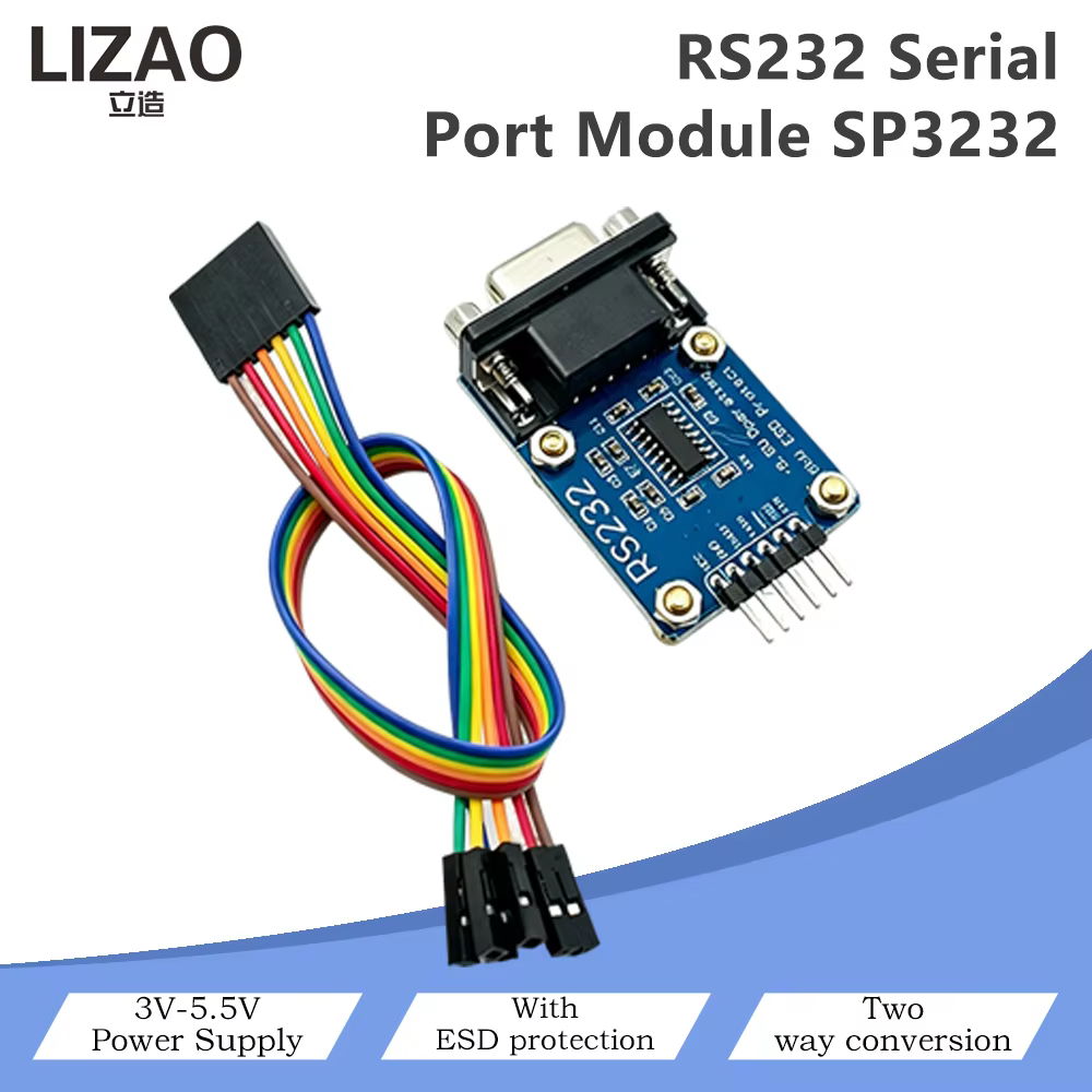Module de port série SP3232 RS232 vers TTL 3V-5.5V avec protection ESD, conversion full-duplex pour 