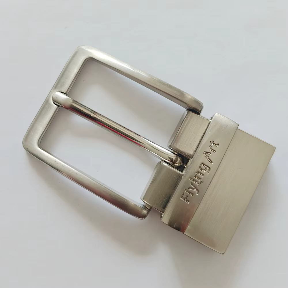 Boucle de ceinture pour hommes, argent 35mm, métal réversible, ceinture de remplacement, boucle ardi