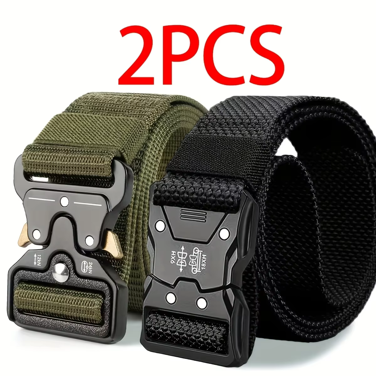 Ceinture tactique pour hommes, ceinture de mode, multifonctionnelle, pour le camping, le golf, les a