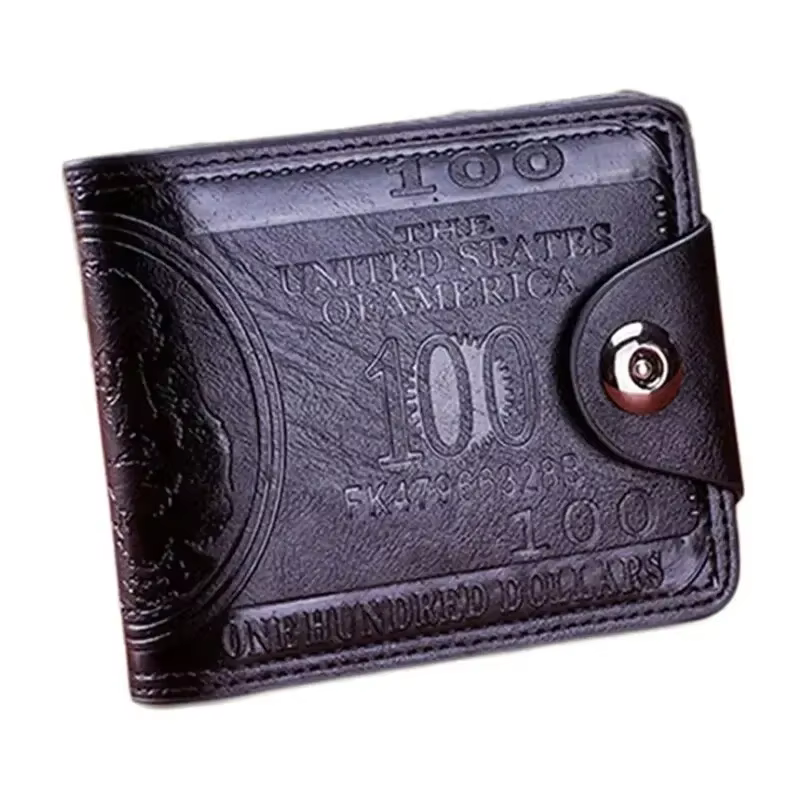 Portefeuille en cuir pour hommes, porte-carte Photo, portefeuille de grande capacité, sac à main, po