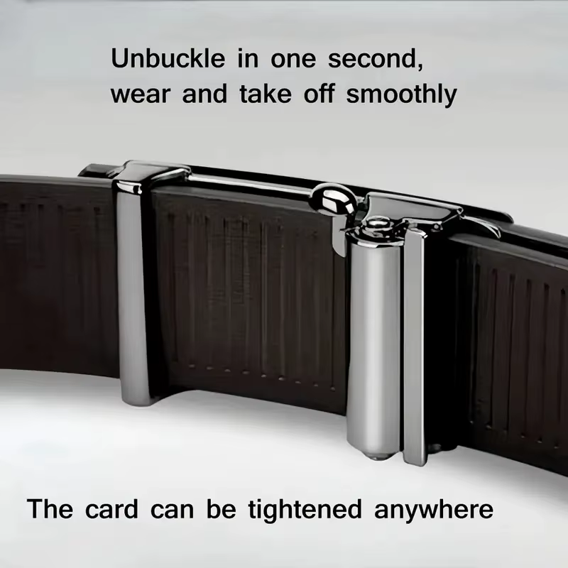 Ceinture élégante en cuir PU pour hommes – Ceintures à la mode pour la vie quotidienne, les loisirs,