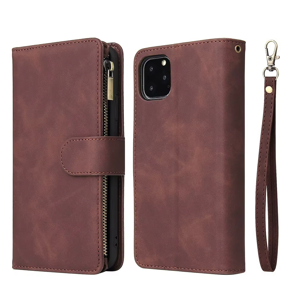 Étui portefeuille en cuir de qualité supérieure pour iPhone 16 15 14 13 12 11 17 Pro Max Plus 17Air 