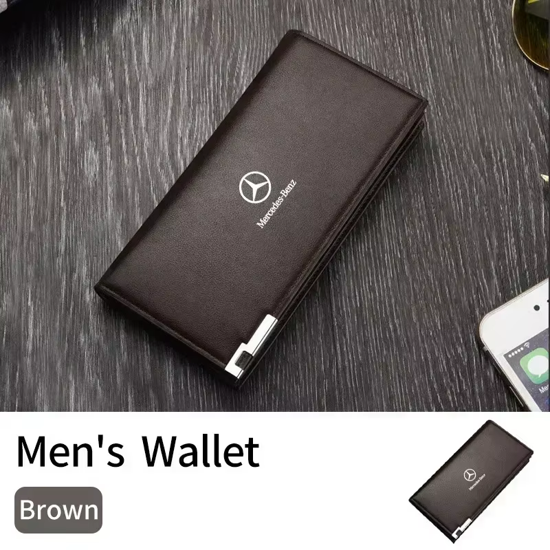 Portefeuille en cuir pour hommes, porte-cartes de crédit, porte-chèques, pochette à monnaie, pour Me