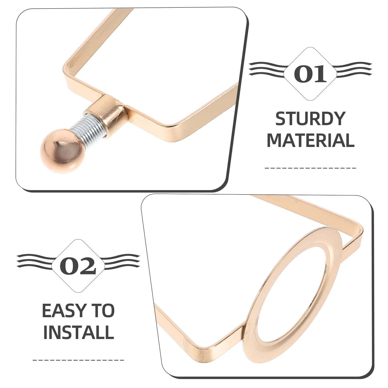 Support d'abat-jour, support de harpe, conception robuste et Durable pour pièces de lampe de bureau 