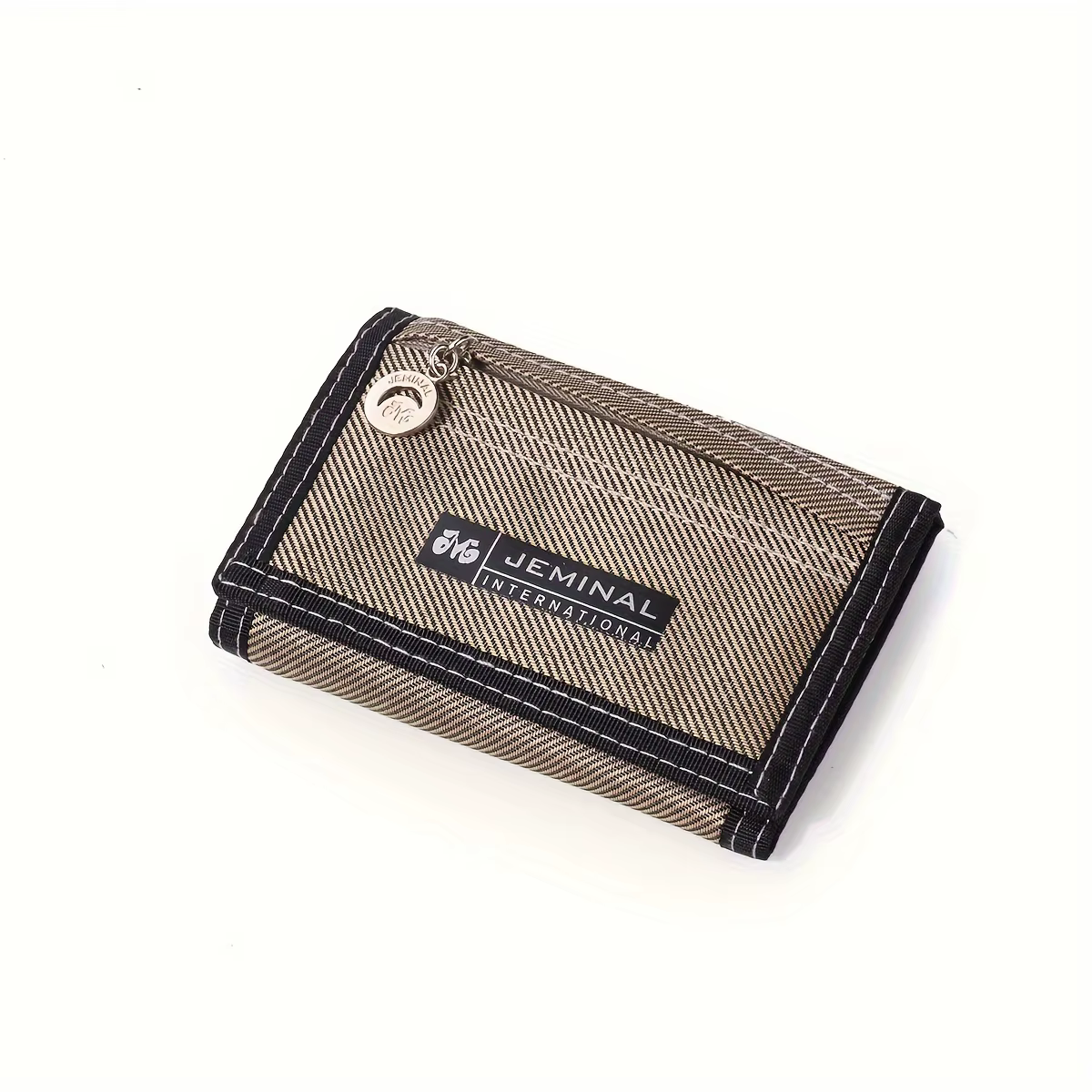 Portefeuille Homme Tendance Coréenne Populaire pour Étudiants, Classique en Toile Couleur Unie, Port