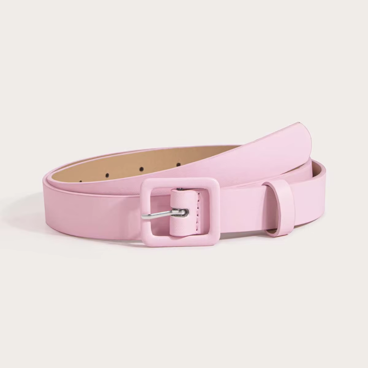 Jupe Polyvalente en Cuir PU pour Femme, Ceinture de Taille à la Mode avec Épaisseur Carrée, en Stock