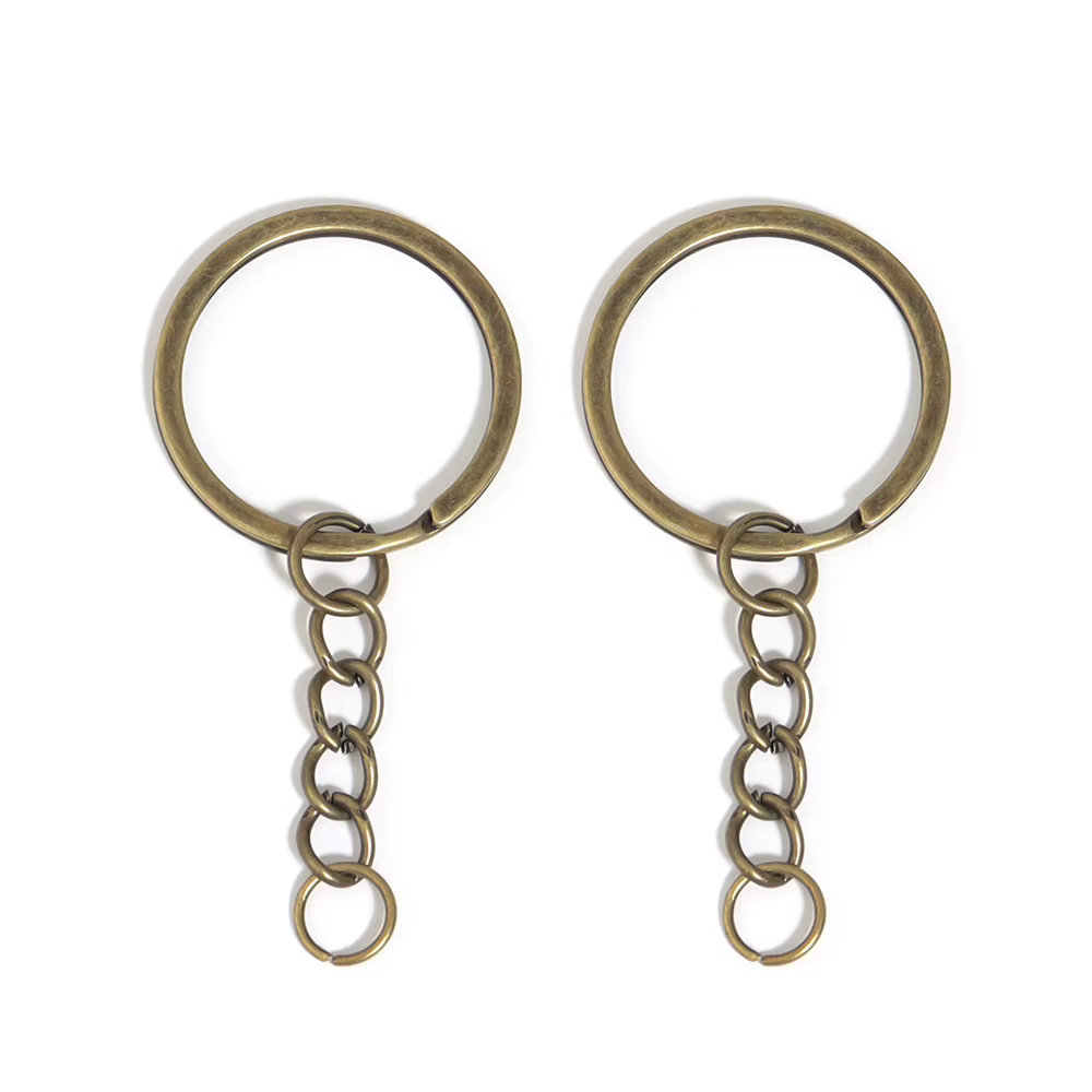 JORound Split Keyfob Porte-clés avec anneau diabétique pour porte-clés, bijoux de bricolage, accesso