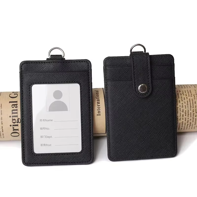 Porte-cartes multifonctionnel avec lanière pour hommes et femmes, cartes de crédit, cartes bancaires