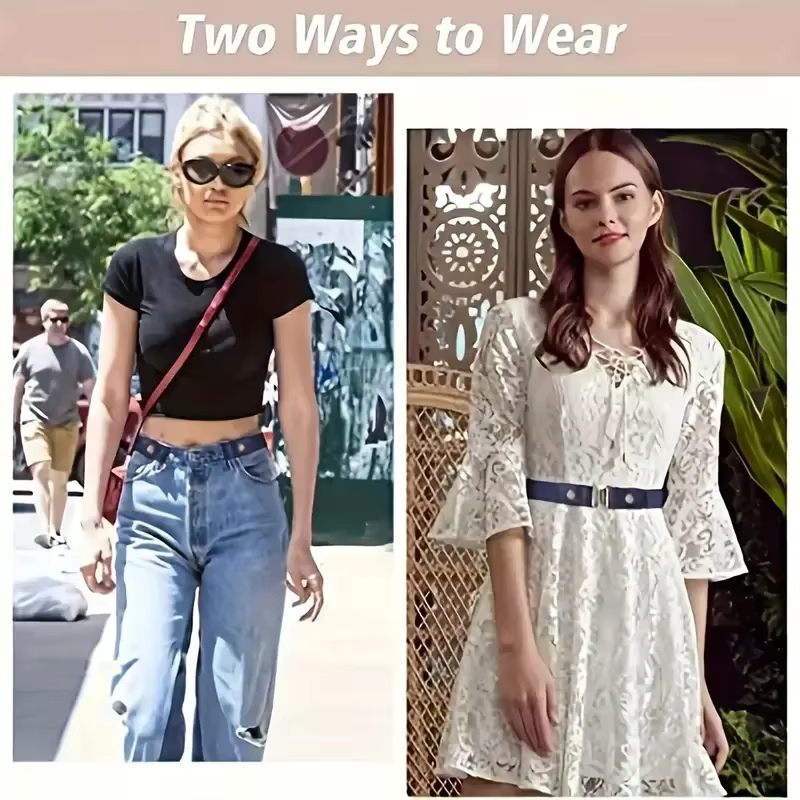 Ceinture élastique Invisible sans trace, ceinture pour femmes, pantalons en jean, ceinture élastique