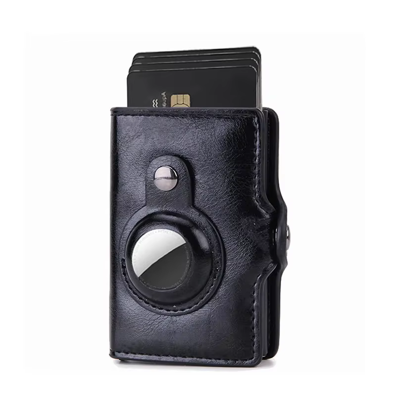 Portefeuille pour hommes pour Apple Airtag RFID blocage porte-carte Air Tag portefeuille affaires Po