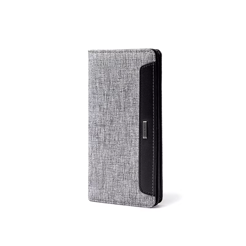 MARK RYDEN Portefeuille minimaliste long pour carnet de chèques, porte-cartes multi-cartes en tissu